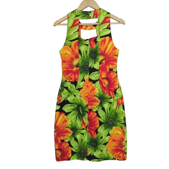Joseph Ribkoff Colourful Bright Sleeveless Hawaiian Print Dress - Picture 8 of 12